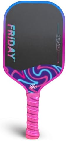 Friday Fever Paddle, Raw Carbon Fiber, Gen 3 Construction Friday Fever Paddle, USAP PBCoR .43 Certified, Dual-Edge Foa