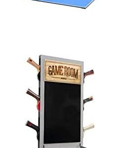 JOOLA Tetra 4 Piece Ping Pong Table Top for Pool Table + Game Room Organizer and Dart Scoreboard