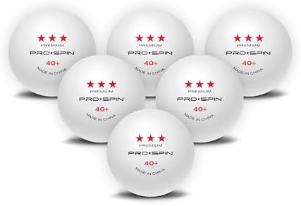 Pro-Spin 3-Star Premium White Ping Pong Balls - High-Performance 40+ ABS | Ultimate Durability for Indoor & Outdoor Play