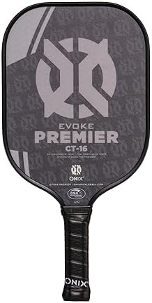 Onix Evoke Premier Professional Tournament Pickleball Paddle Composite Face Impact Paddle Shape for Elite Players in Tou