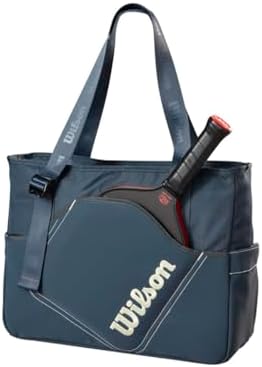 Wilson Pickleball Lifestyle Tote Bag - Grey/White Wilson Pickleball Lifestyle Tote Bag - Stylish and Durable for Casual