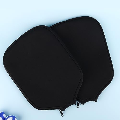 Pickleball Paddle Covers Neoprene Black 8.6 x 1|2inch USAPA Standard Elongated Paddles Fits Most Picks Black Color