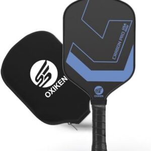 OXIKEN 10/13/16 mm Pickleball Paddles, T700 Carbon Fiber, High Grit & Spin, 5.5” Elongated Handle OXIKEN 10/13/16 mm Pi