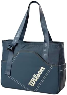 Wilson Pickleball Lifestyle Tote Bag - Grey/White Wilson Pickleball Lifestyle Tote Bag - Stylish and Durable for Casual