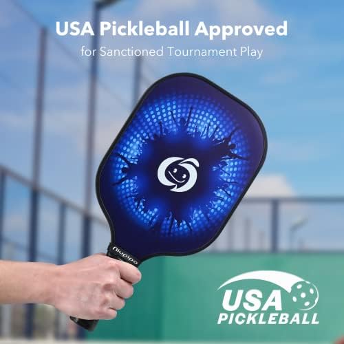 USAPA Approved Graphite Carbon Fiber Pickleball Paddles Set of 4 for Men Women, Polypropylene Honeycomb Core, Cushion |7