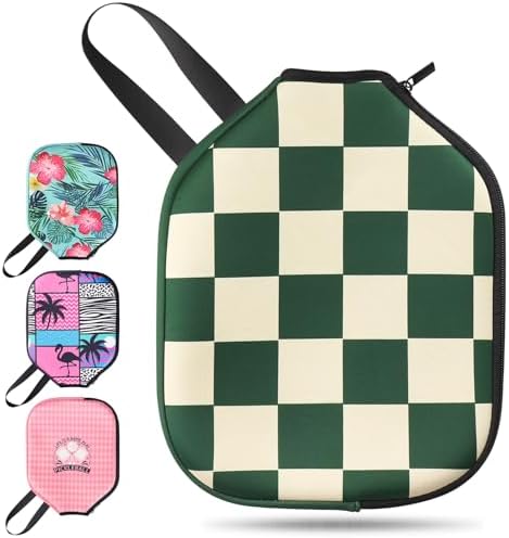 Neoprene Paddle Cover for Pickleball Racket, Durable Zipper Protection, 11.8" * 9.05" Soft Pickleball Paddle Sleeve | Z