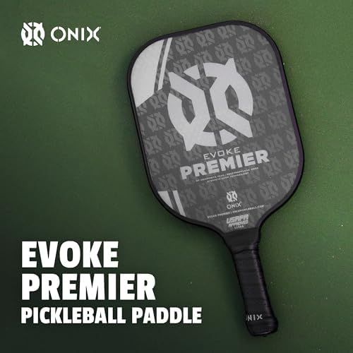 Onix Evoke Premier Professional Tournament Pickleball Paddle Composite Face Impact Paddle Shape for Elite Players in Tou