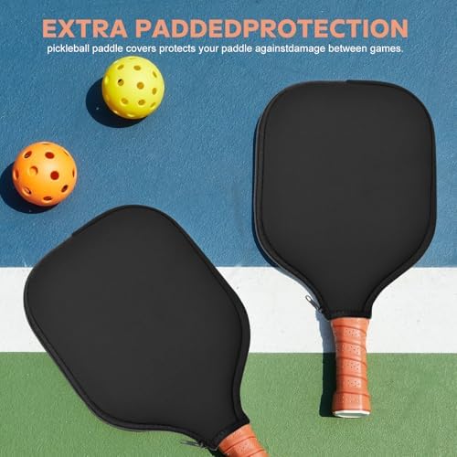 Pickleball Paddle Covers Universal Case Size - Durable Neoprene Paddle Cover, Paddle Storage Bag for Most USAPA Standard
