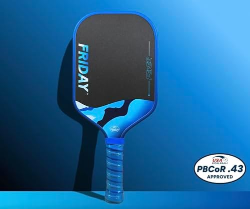 Friday Fever Paddle, Raw Carbon Fiber, Gen 3 Construction Friday Fever Paddle, USAP PBCoR .43 Certified, Dual-Edge Foa