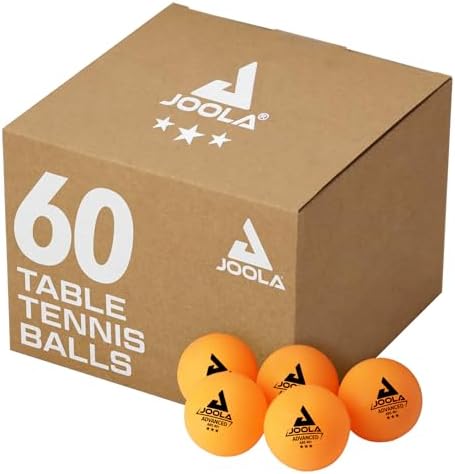 JOOLA Training 3 Star Table Tennis Balls - Regulation 40+mm - For Competition and Recreational Play - Fun as a Cat Toy