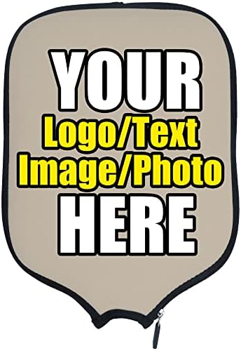 Custom Pickleballs Paddles Cover Protector, Fits Most Paddles Rackets, 8.5x11.5 inches Personalized Pickleballs Padd