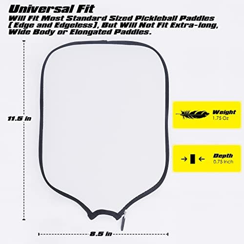 Custom Pickleballs Paddles Cover Protector, Fits Most Paddles Rackets, 8.5x11.5 inches Personalized Pickleballs Padd