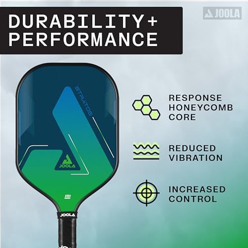 JOOLA Stratos Pickleball Paddle - Lightweight Fiberglass with Polypropylene Core - USAPA Approved