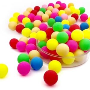 300PCS Colored Ping Pong Balls for Party Decoration and Games | 40mm Mini Pet Ball Pit for Fun and Entertainment | Plas