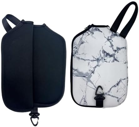 Pickleball Paddle Cover With Hook and Handle, Neoprene Material, Protection and Portability, Players, Travel, Durable an