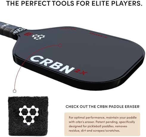 CRBN Pickleball X Series Power Paddle - Carbon Fiber Pickaxe for Enhanced Performance