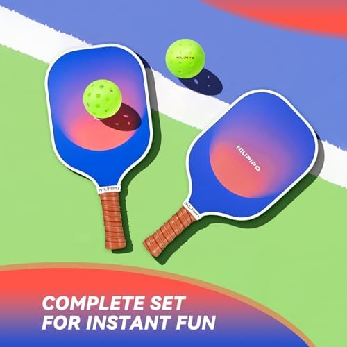 USAPA Approved Graphite Carbon Fiber Pickleball Paddles Set of 4 for Men Women, Polypropylene Honeycomb Core, Cushion |7