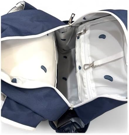 Teddi Large Capacity Pickleball Backpack Grn/Wh for Women - Durable 1000D Nylon, Stylish Paddle Bag Teddi Large Capaci