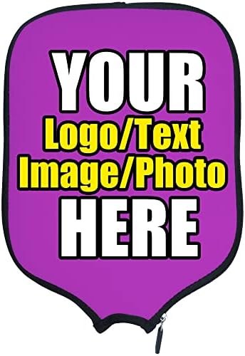 Custom Pickleballs Paddles Cover Protector, Fits Most Paddles Rackets, 8.5x11.5 inches Personalized Pickleballs Padd