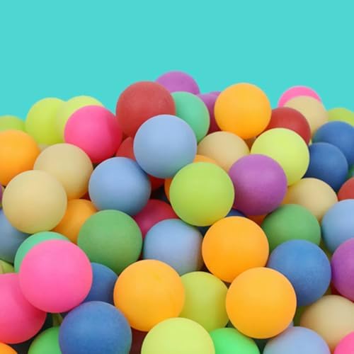 Colorful Table Tennis Balls 70 Pcs for Kids, 40mm Plastic Ping Pong Balls Bulk Entertainment | Colorful Table Tennis Ba