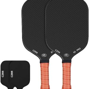 USA Pickleball Approved Pickleball Paddle, 3K Raw Carbon Fiber Surface (CFS) High Grit & Spin, 16MM Polypropylene Honeyc