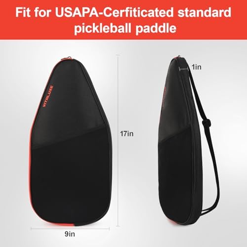Pickleball Bag Universal Size Pickleball Paddle Cover Case for Men Women Accessory USAPA Standard Paddles Gift Compatibl