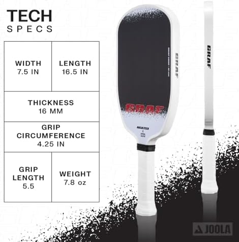 JOOLA GRAF Edge Carbon Fiber Pickleball Paddle - UPA-A Certified - USAP Approved