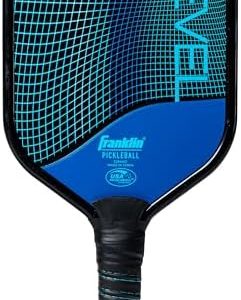 Franklin Sports Revel Aluminium Core Pickleball Paddle, USAPA Approved, Dual Plated Design, Non-Slip Grip, Blue, 340 Gra