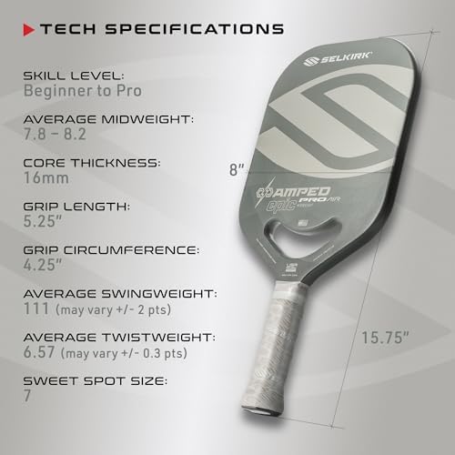 Selkirk Sport Amped Pickleball Paddles | Assembled in The USA | Unrivaled Precision & Control Selkirk Sport Amped Pro