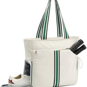 G4Free Pickleball Bag for Women Men | External Ball Bag with Shoe Compartment & Paddle Cover Pocket | Pickleball Tote Ba