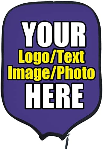 Custom Pickleballs Paddles Cover Protector, Fits Most Paddles Rackets, 8.5x11.5 inches Personalized Pickleballs Padd