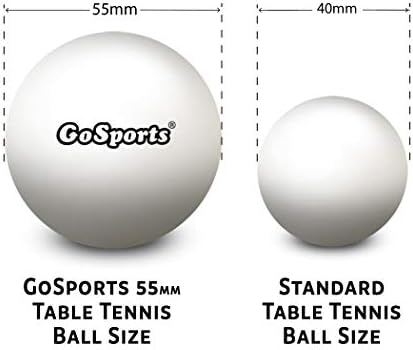 GoSports 55mm XL Table Tennis Balls for Training | GoSports 55mm XL Table Tennis Balls for Toss Games | GoSports 55mm X