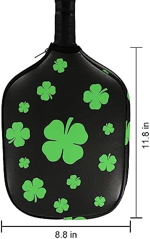 Pickleball Paddle Cover 11.8" L x 9" W American Flag Eagle PatternPU Leather Perfect for Pickleball Players Protection_f