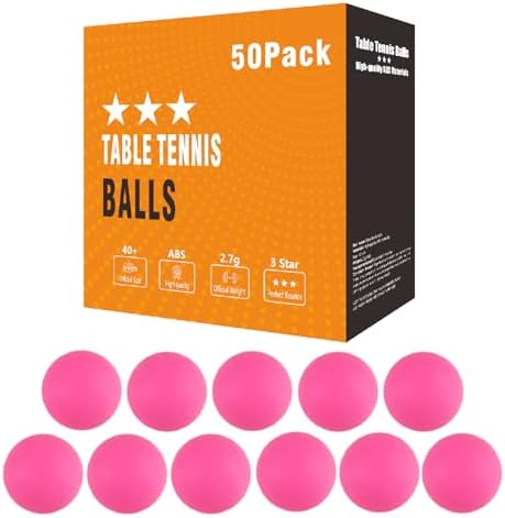 3 Star High Performance ABS Table Tennis Balls - Training, Game