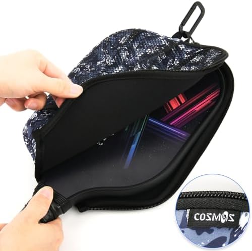 Cosmos Pickleball Paddle Cover Bag Fence Hook Pickleball Equipment Storage Carrying Cosmos 2 Pcs Pickleball Paddle Case