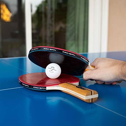 Professional Quality Ping Pong Paddle Set - High-Performance, Premium Rackets | 3-Star Balls | Compact Storage Case | In
