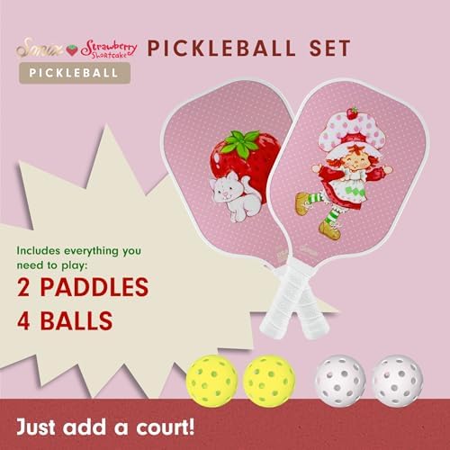 Sonix USAPA Approved Pickleball Paddles Set of 2 for Adults | Fiberglass Surface Pickleball Set with 2 Rackets, 4 Balls,