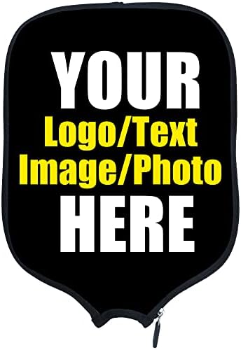 Custom Pickleballs Paddles Cover Protector, Fits Most Paddles Rackets, 8.5x11.5 inches Personalized Pickleballs Padd