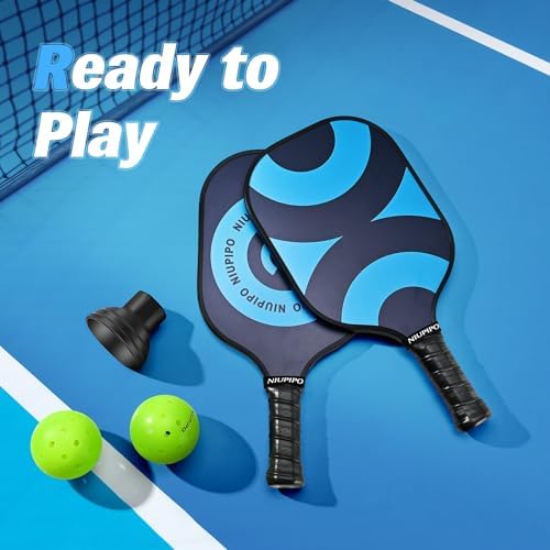 USAPA Approved Graphite Carbon Fiber Pickleball Paddles Set of 4 for Men Women, Polypropylene Honeycomb Core, Cushion |7