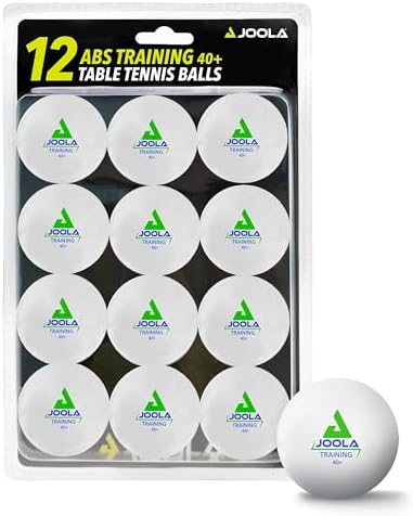 JOOLA Training 3 Star Table Tennis Balls - Regulation 40+mm - For Competition and Recreational Play - Fun as a Cat Toy