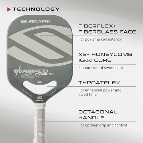 Selkirk Sport Amped Pickleball Paddles | Assembled in The USA | Unrivaled Precision & Control Selkirk Sport Amped Pro