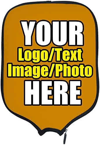 Custom Pickleballs Paddles Cover Protector, Fits Most Paddles Rackets, 8.5x11.5 inches Personalized Pickleballs Padd