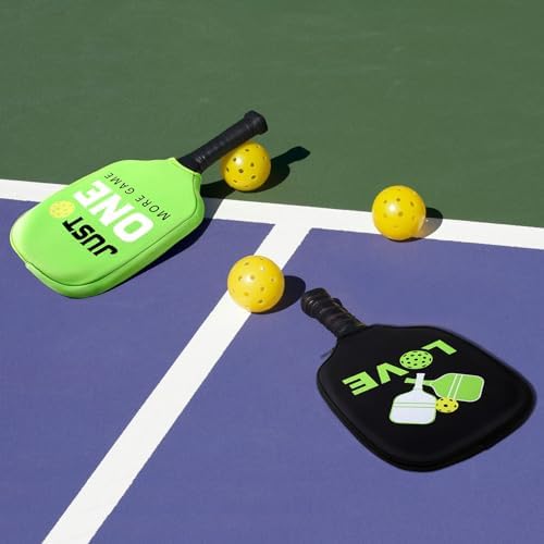 Poen 4 Pcs Ball Paddle Covers Universal Size Gift for Men Women