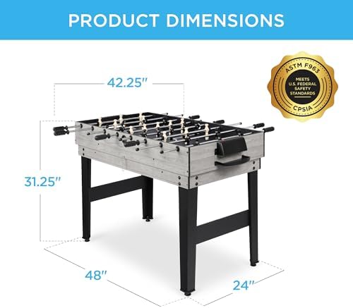 Best Choice Products 10-in-1 Combo Game Table Set for Home & Game RoomFriends & Family2x4ftHockey, Foosball, Pool, Shuff