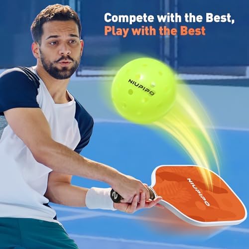 USAPA Approved Graphite Carbon Fiber Pickleball Paddles Set of 4 for Men Women, Polypropylene Honeycomb Core, Cushion |7