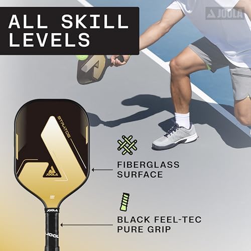 JOOLA Stratos Pickleball Paddle - Lightweight Fiberglass with Polypropylene Core - USAPA Approved