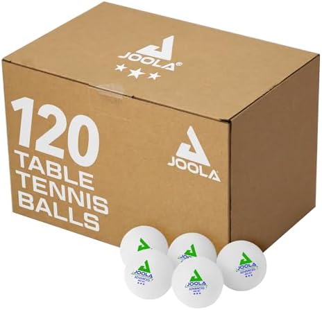 JOOLA Training 3 Star Table Tennis Balls - Regulation 40+mm - For Competition and Recreational Play - Fun as a Cat Toy
