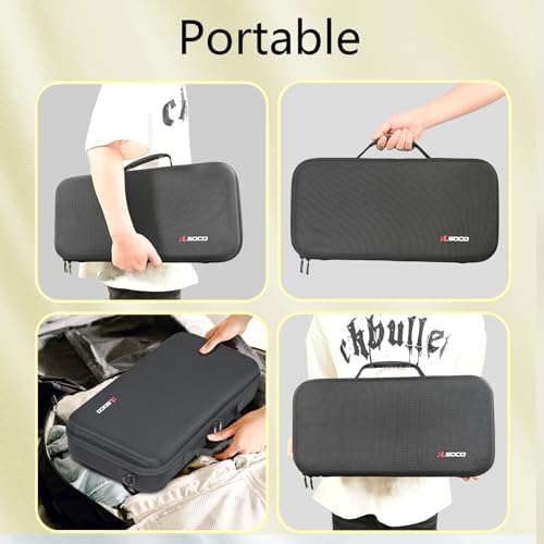 RLSOCO Hard Protective Case for Pickleball Paddles (Holds 2 Rackets and 4 Balls) Fits Selkirk Sport/JOOLA/Warping Point