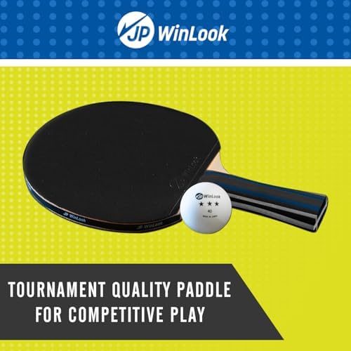 JP WinLook Portable Table Tennis Paddle Set for Indoor & Outdoor Games JP WinLook Premium Table Tennis Racket Player S