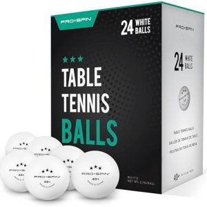 PRO-SPIN High-Performance 3-Star Premium White Table Tennis Balls | Ultimate Durability for Indoor & Outdoor Ping Pong T